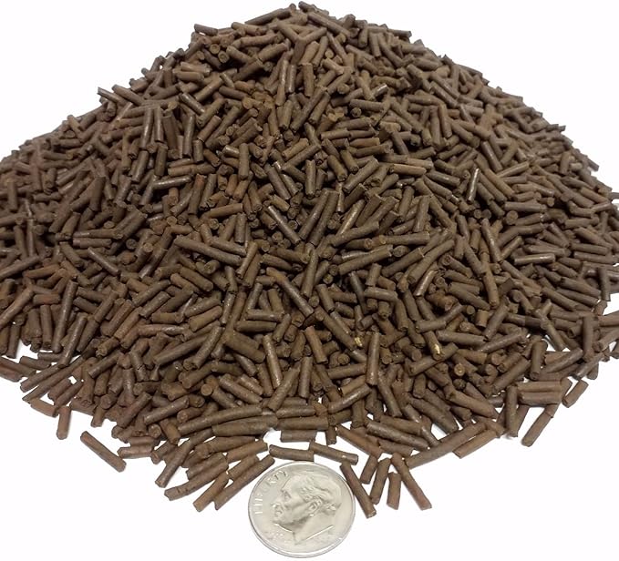 Aquatic Foods Inc. 4-Type Multi-Worm, California Blackworms, Tubifex Worms, Earthworms, Bloodworms 3/64" x 1/4" Sinking Micro Sticks for Cichlids, Discus, All Tropical Fish - 1/4-lb