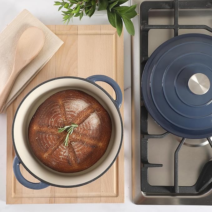 Gibson Home Addlestone 5 Qt Enameled Cast Iron Dutch Oven Pot