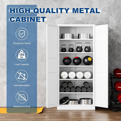 Metal Storage Cabinet-71” Tall Steel File Cabinets