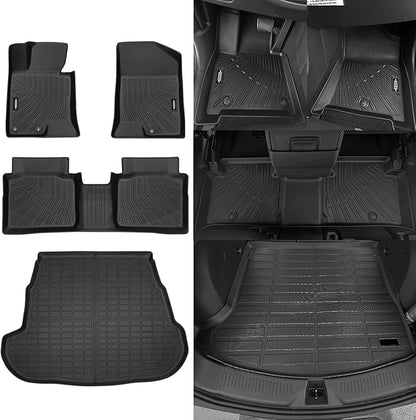 All Weather Floor Mats for 2016-2020 Kia Optima/2015-2019 Hyundai Sonata Floor Mats & Trunk Mat for Kia Optima Floor Liner Cargo Mats Odorless Accessories Anti-Slip Floor Liner