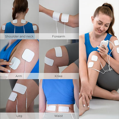 4 in 1 - D.I.Y & Tens Unit & EMS & Massage Muscle Stimulator, Dual Channel TENS