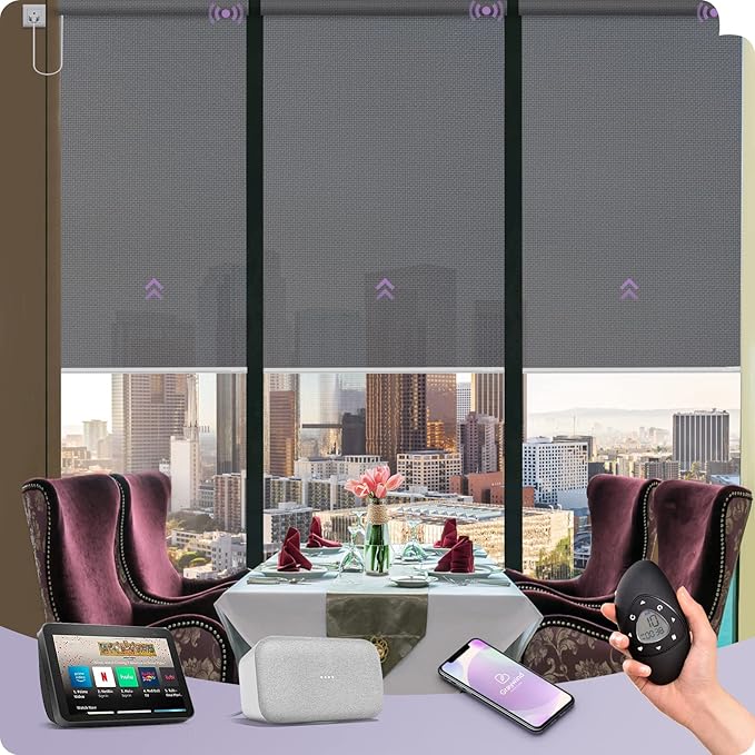 Graywind Motorized Solar Shades Compatible