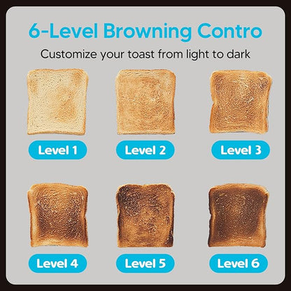 Trisiko® Touch Screen Toaster 2 Slice, Smart Toaster