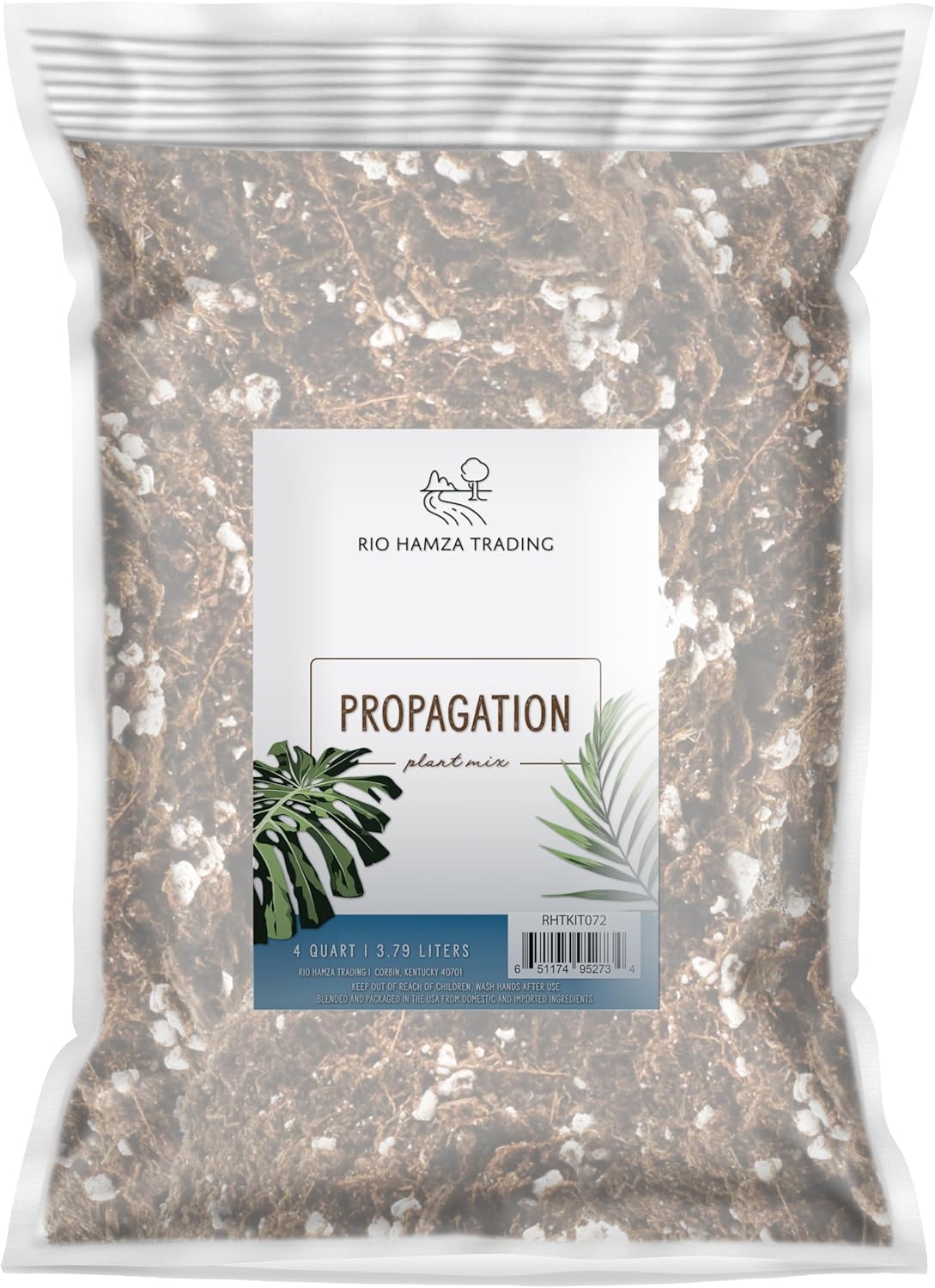 Planting Mix for Plant Propagation (4 Quarts), Hand Blended Soilless Mix for Propagating Plants, House Plants, and More