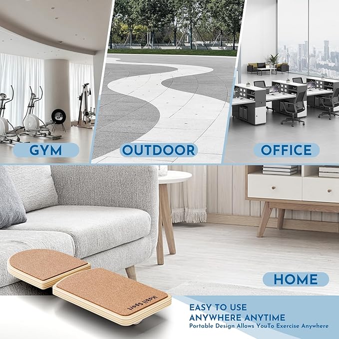 Ankle Balance Board Foot Strengthener Trainer, Single Leg Balance Board & Ankle