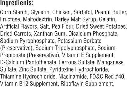 SmartBones Mini Chews With Real Peanut Butter 24 Count, Rawhide-Free Chews For Dogs (Packaging May Vary)