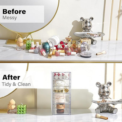 Prsildan Acrylic Drawer Makeup Organizer