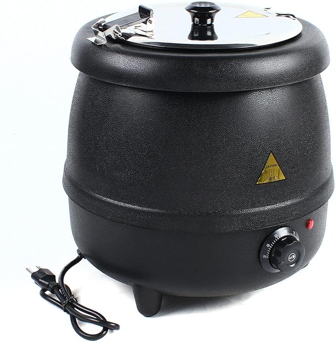 10L Commercial Electric Soup Kettle Pot Soup Maker Stainless Steel Insert Pot