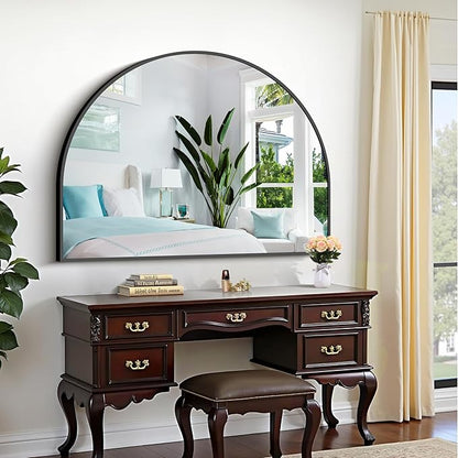 CIRCUMI Arched Wall Mirror, Metal Frame, Large Size