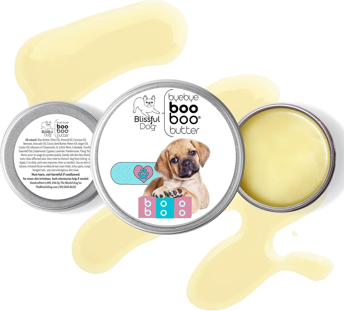 The Blissful Dog Puggle Boo Boo Butter, 1-Ounce