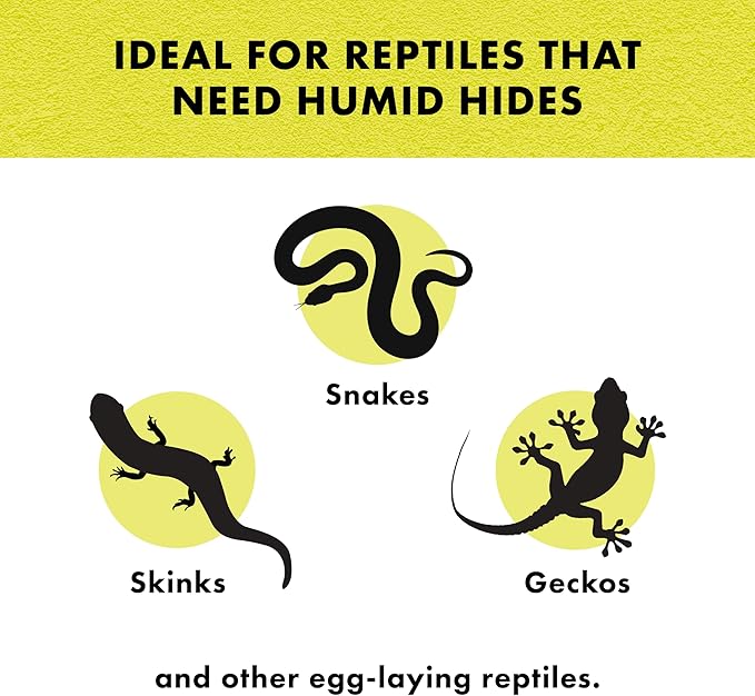 Zilla Rock Lair, Naturalistic Hide, Supports Shedding and Egg-Laying, Retains Humidity, Ideal for Snakes and Lizard, Large