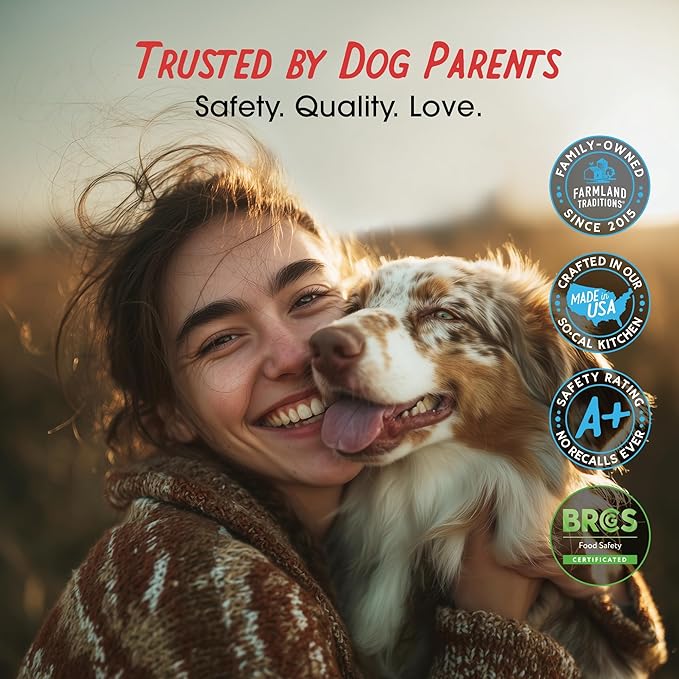 Farmland Traditions Dogs Love Chicken Jerky Dog Treats with Only 3 Ingredients and No Fillers, 1 Pound Bag