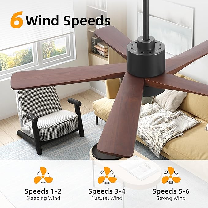 WINGBO 48 Inch DC Ceiling Fan