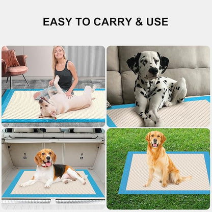 Gardner Pet Ultra Absorbent Thicker Dog Pee Pads Extra Large XL 28"x34" Leak-Proof Odor-Control Blue Puppy Training Pads Full Edge-Wrapping Pad for Dogs, Puppies, Doggie, Cats, Rabbits - 50 Ct
