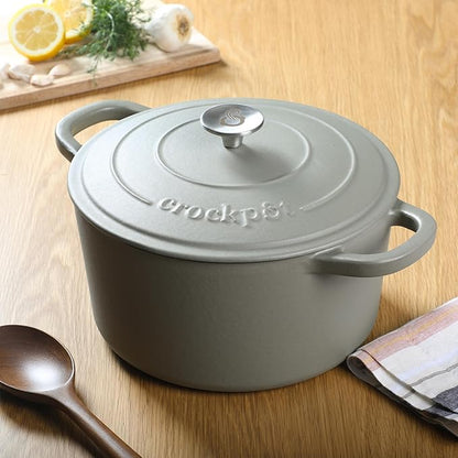 Crock-Pot Artisan 5-Quart Round Cast Iron Dutch Oven