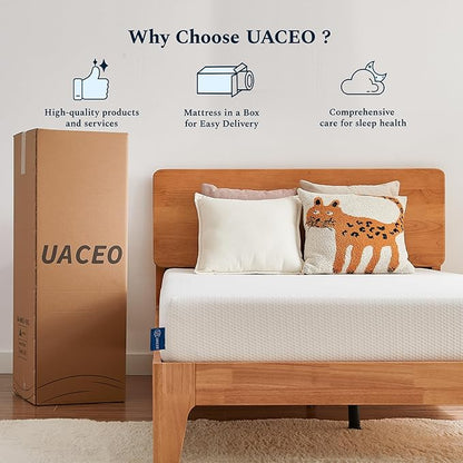 Twin Mattress, 10 Inch Memory Foam Mattress in a Box, Fiberglass Free Twin Size Mattresses for Pressure & Pain Relief, Soft and Comfortable