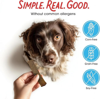 Farmland Traditions Dogs Love Beef Jerky Dog Treats, All Natural, Grain-Free, High Protein Training Treats, 2 Pound Bag