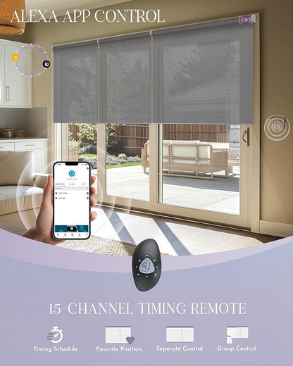 Graywind Smart Coupled Roller Shades Compatible