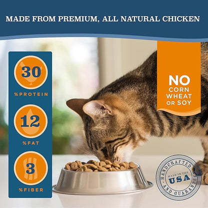 Blackwood Dry Cat Food, Indoor Formula, Chicken Meal & Brown Rice Recipe, 4 Pound Bag, High Protein, Slow Cooked