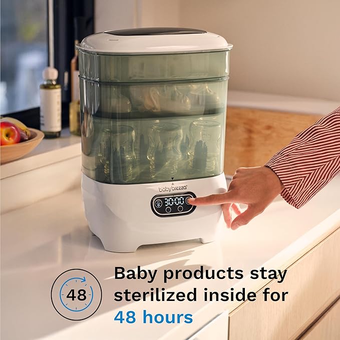 Baby Brezza Bottle Sterilizer and Dryer Advanced – 33% Faster