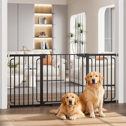 Cumbor Extra Wide Baby Gate, 36.6-69" Walk-Through Dog Gate