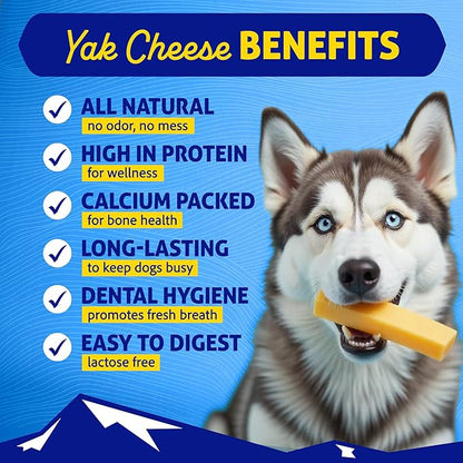 Himalayan Dog Chew Original Yak Cheese Chew, Chicken, 1 Medium Stick, 2.3 oz, Gluten Free, Healthy Treats, Grain & Lactose Free 100% Natural, Long Lasting, for Dogs Under 35 lbs