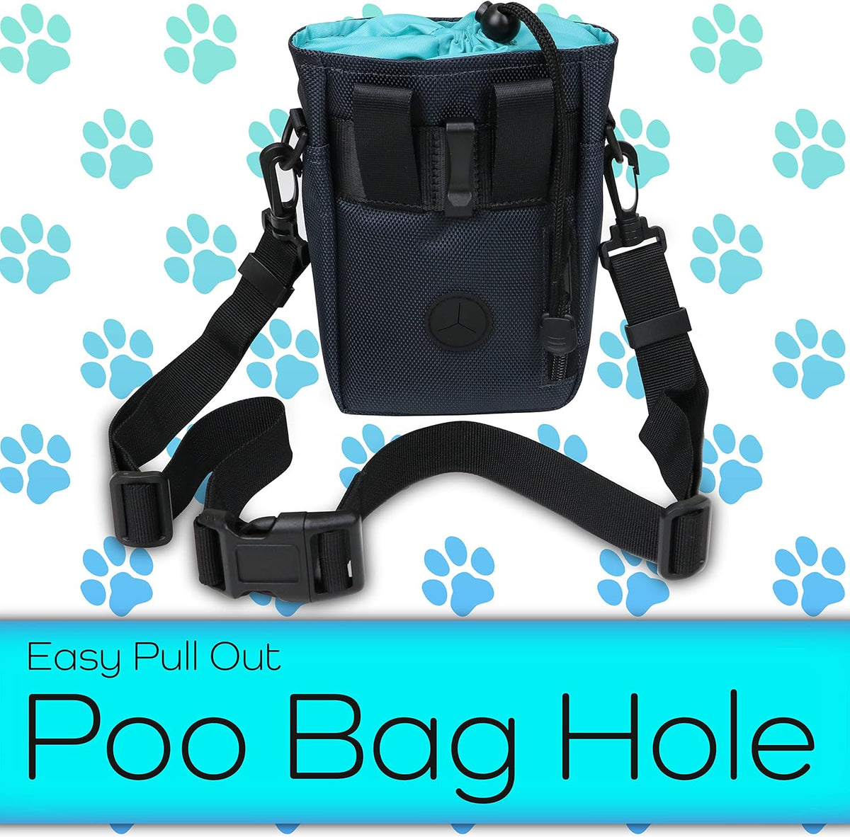 H&H Pets Dog Treat Pouch with Shoulder Strap, Waste Bag Dispenser, Dog Treat Pouch, Training Accessories