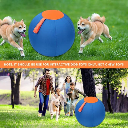 Shrandi Horse Herding Ball - 25" Cover with Straps, Australian Shepherd, Cattle Dogs, Collie & Herding Dog, Giant Jolly Ball for Play
