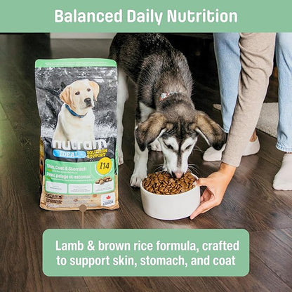 I14 Puppy Dry Dog Food – Lamb & Brown Rice Kibble for Skin, Coat, and Stomach | Salmon Oil for Cognitive Development | Pumpkin for Digestion | Natural, Limited Ingredient Formula (4.4 Pounds)