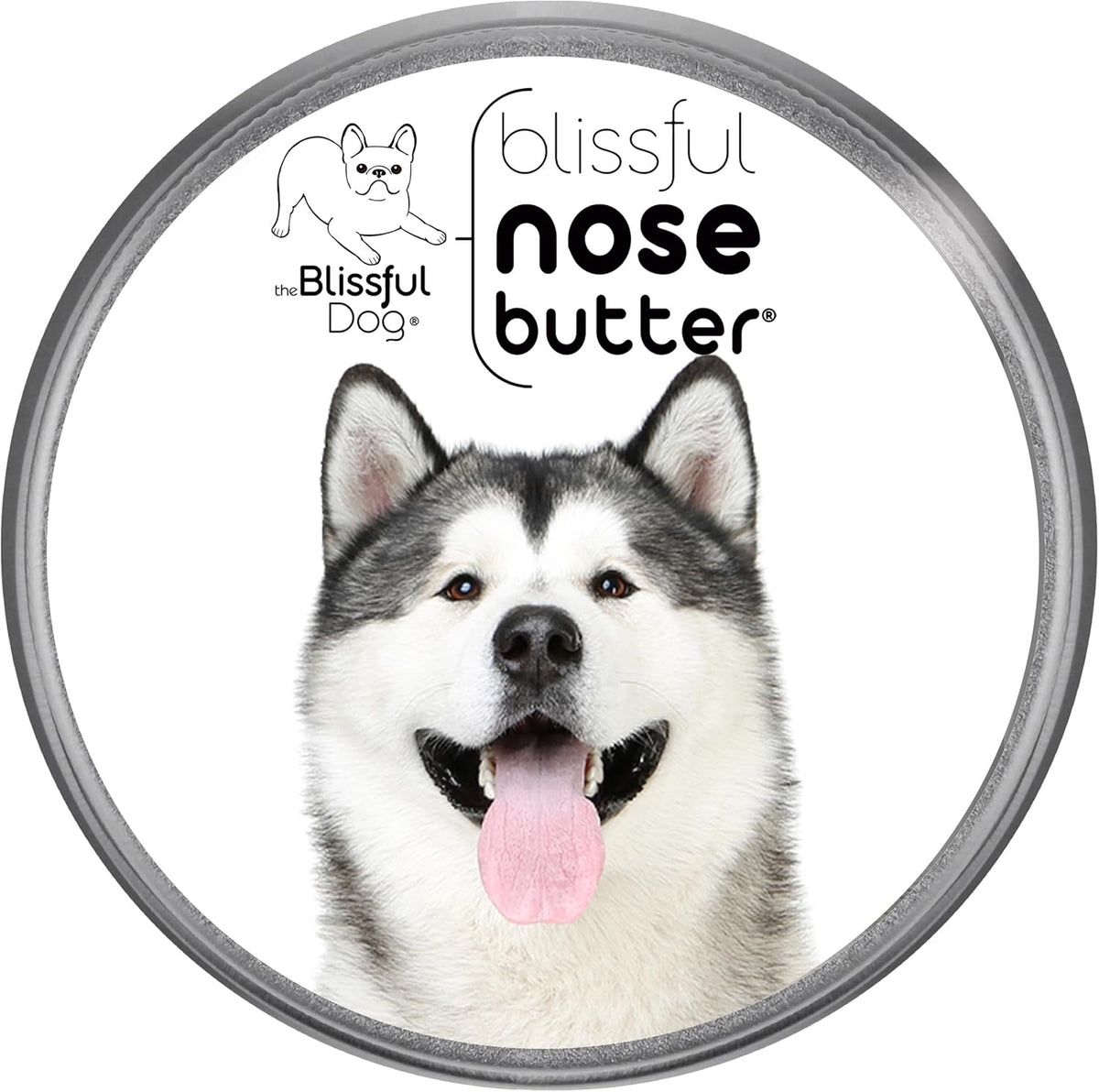 The Blissful Dog Malamute Nose Butter for Dry, Cracked Skin, Lick-Safe Dog Nose Balm with Moisturizing Shea Butter, Almond, Olive, and Essential Oils, Pet Supplies, Uncented, 1 oz.