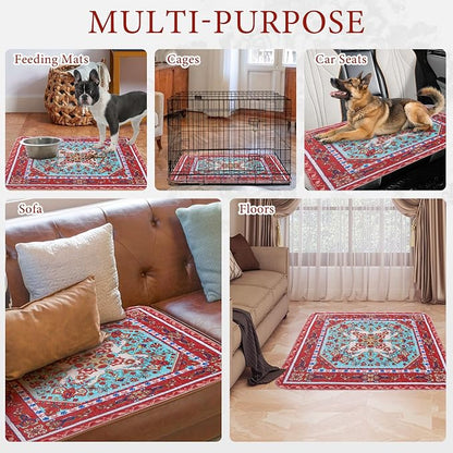 Homimp Washable Pee Pads for Dogs, 2 Pack Reusable Puppy Pads Waterproof, Absorbent and Leakproof Dog Pee Pads, Non Slip Puppy Training Pads, Pet Mat for Floor, Crate, Couch, Whelping,Brown, 18"x24"