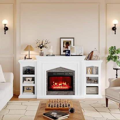 Naice 80" Electric Fireplace