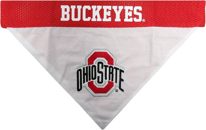 Pets First Collegiate Pet Accessories, Reversible Bandana, Ohio State Buckeyes Size XX-Large