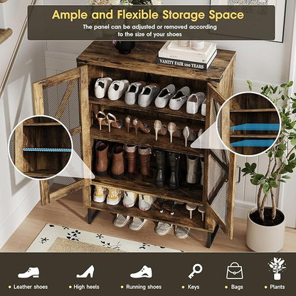 Maupvit 42.1" Farmhouse Shoe Cabinet