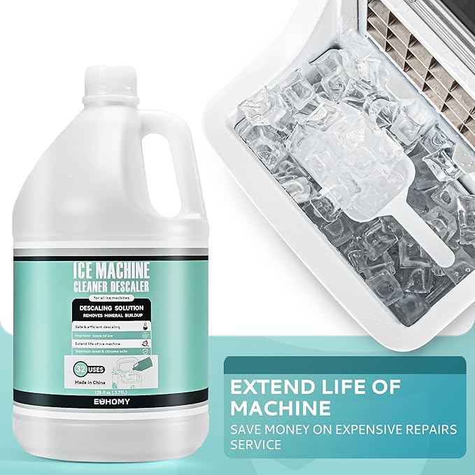 EUHOMY Max 33 Uses Ice Machine Cleaner Descaler, 128 Fl OZ Ice Maker Cleaner