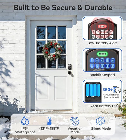 TEEHO TE001K Keyless Entry Door Lock
