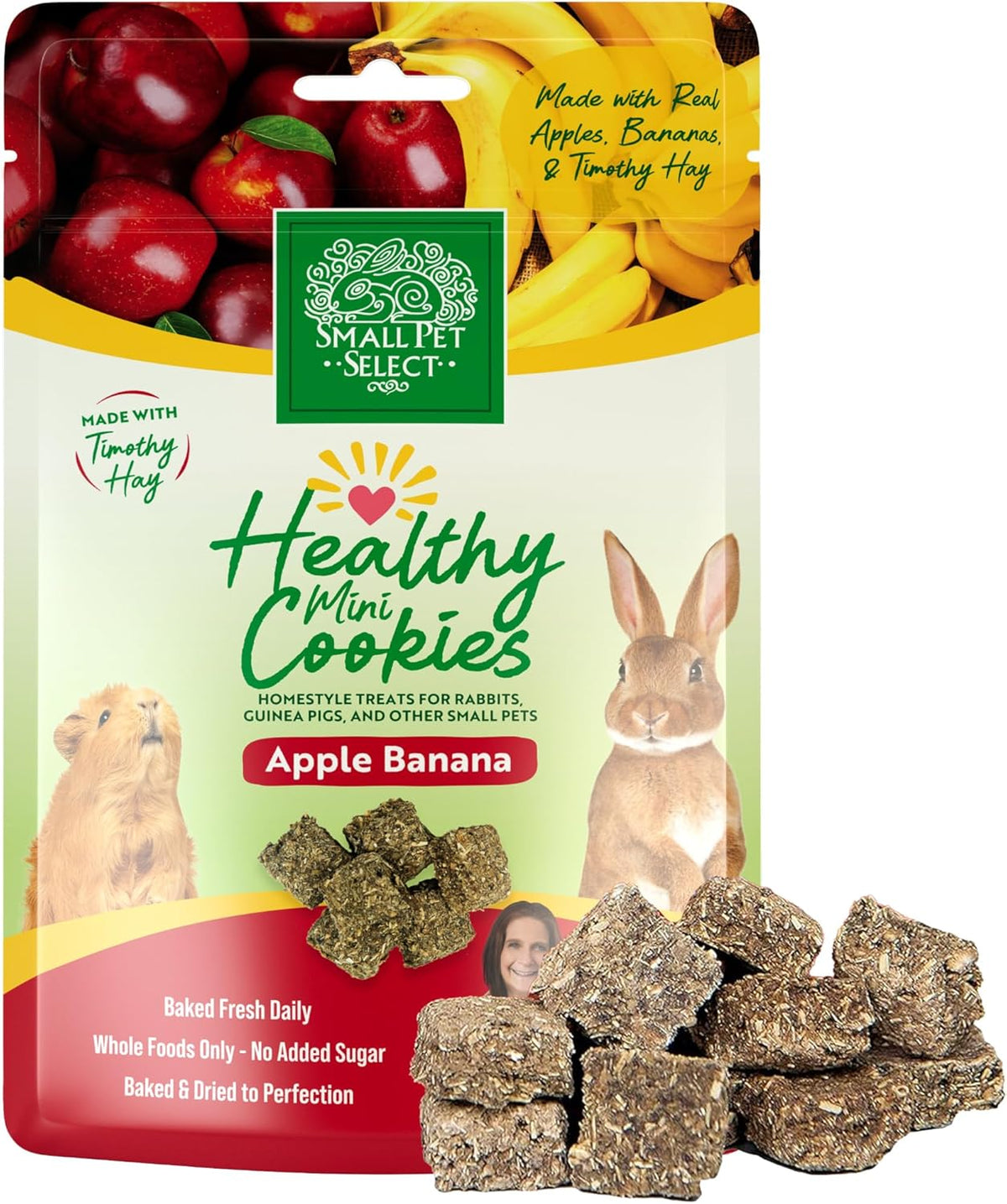 Small Pet Select Healthy Snackers Mini Cookies- Apple Banana, 2 oz