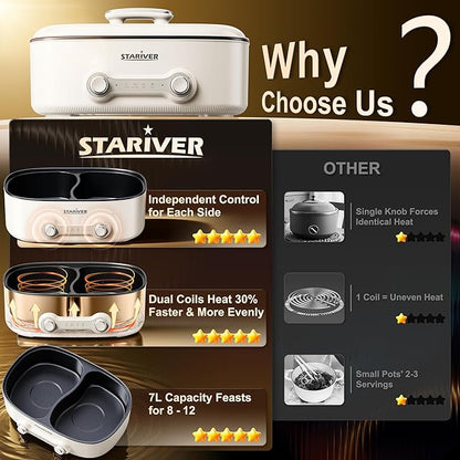 Stariver 7L Electric Hot Pot