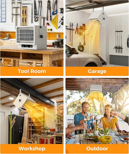 Electric Garage Heater for Indoor Use - 5000W