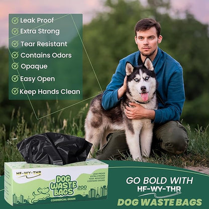 Dog Waste Bags 8000 Count - Replacement Doggie Poop Bags for Outdoor - Thick, Leakproof, Odor Control and Tear Resistant