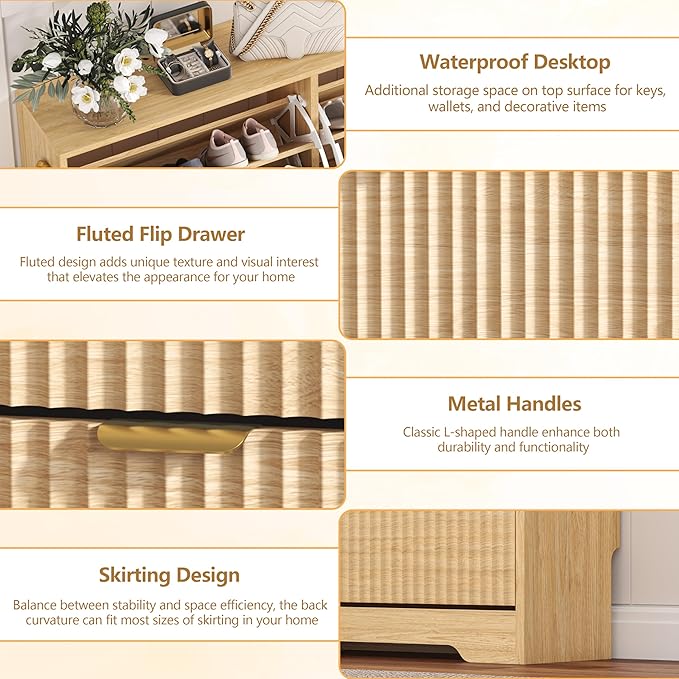 Shoe Cabinet Storage for Entryway