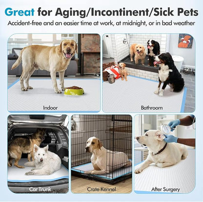 Gimars 4XL 36"x36" Thicken Heavy Absorbent Dog Pads 100 Pack - Jumbo Disposable Wee Wee Pads Quick Dry Leakproof Pee Pads for Dogs, Cats, Rabbits Pets