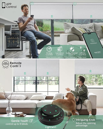 Yoolax Motorized Blinds with Remote, Smart Blinds