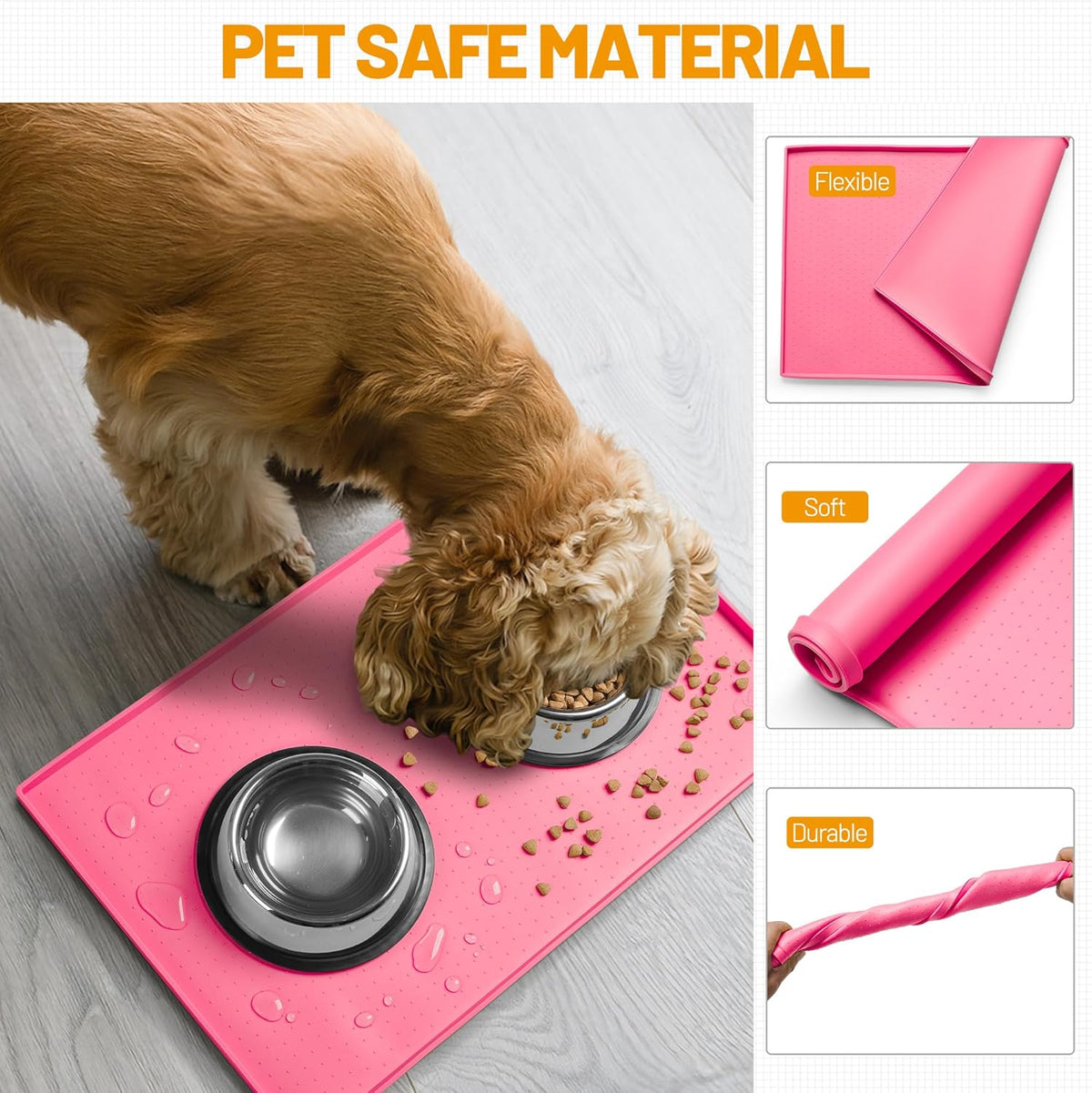 Hubulk Dog Feeding Mat. Everyday comfort that fits naturally into your space.