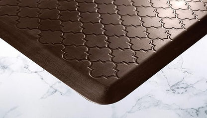WellnessMats Trellis Collection Anti-Fatigue Floor Mat, Polyurethane – Ergonomic Support Pad for Home, Kitchen, Garage, Office Standing Desk – Water Resistant - Made in USA