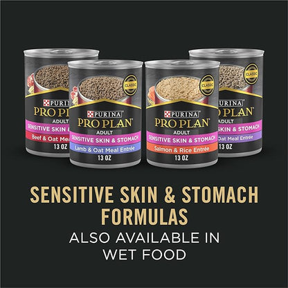 Purina Pro Plan Sensitive Skin and Stomach Dog Food Small Breed, Adult Salmon & Rice Formula - 4 lb. Bag