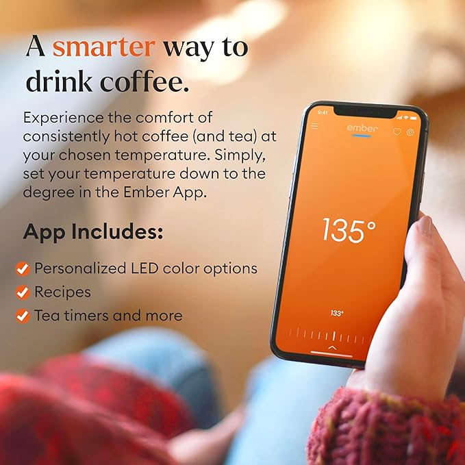 Ember Temperature Control 14oz Smart Mug 2, App-Controlled and Rechargeable