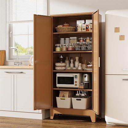 71" Tall Pantry Cabinet, Kitchen Pantry Storage Cabinets