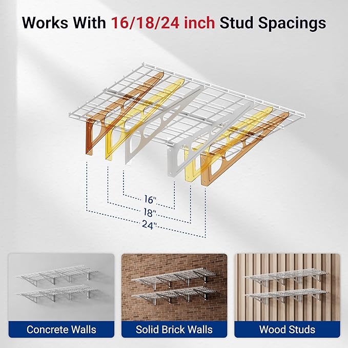 FLEXIMOUNTS 2-Pack 2x6ft Garage Shelving