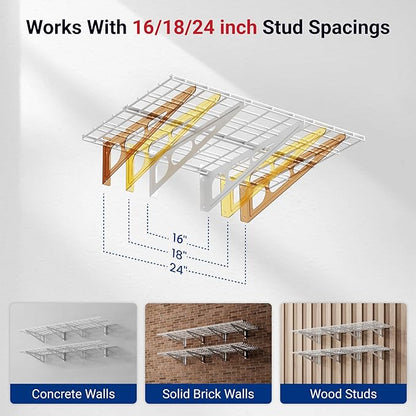 FLEXIMOUNTS 2-Pack 2x6ft Garage Shelving